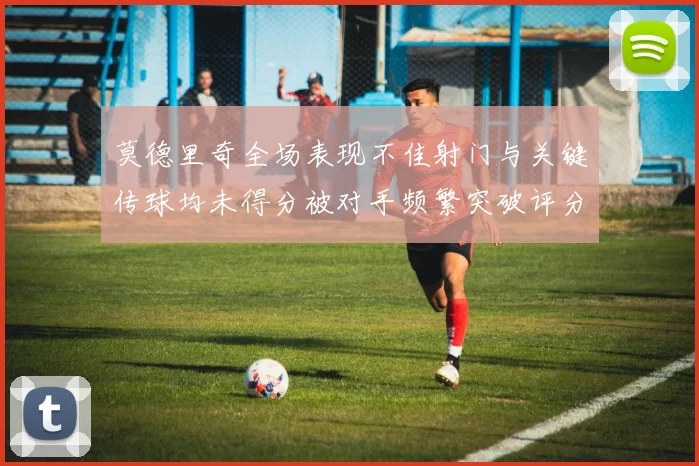 莫德里奇全场表现不佳射门与关键传球均未得分被对手频繁突破评分仅为68
